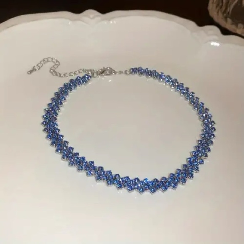 Silver plated Elegant purple Crystal bracelet for women